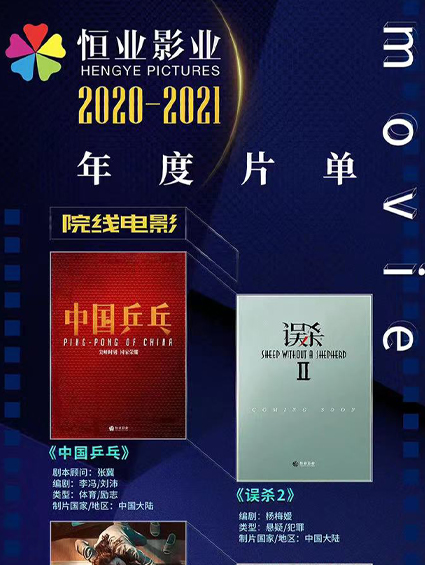 疫情下的恒業(yè)逆流而上，2020-2021年度片單公布！